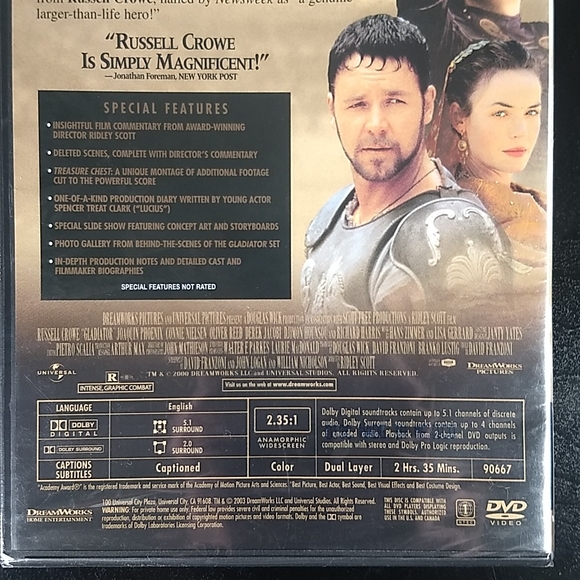 Gladiator, Factory Sealed DVD - Picture 4 of 8